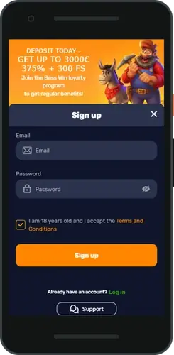 BassWin log in